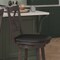 Flash Furniture Felicity Wood Crossback Swivel Counter Hght Barstool w/Padded Blk LeatherSoft Seat, Gry Wsh Walnut ES-UN1-24-GY-GG - alternate 10